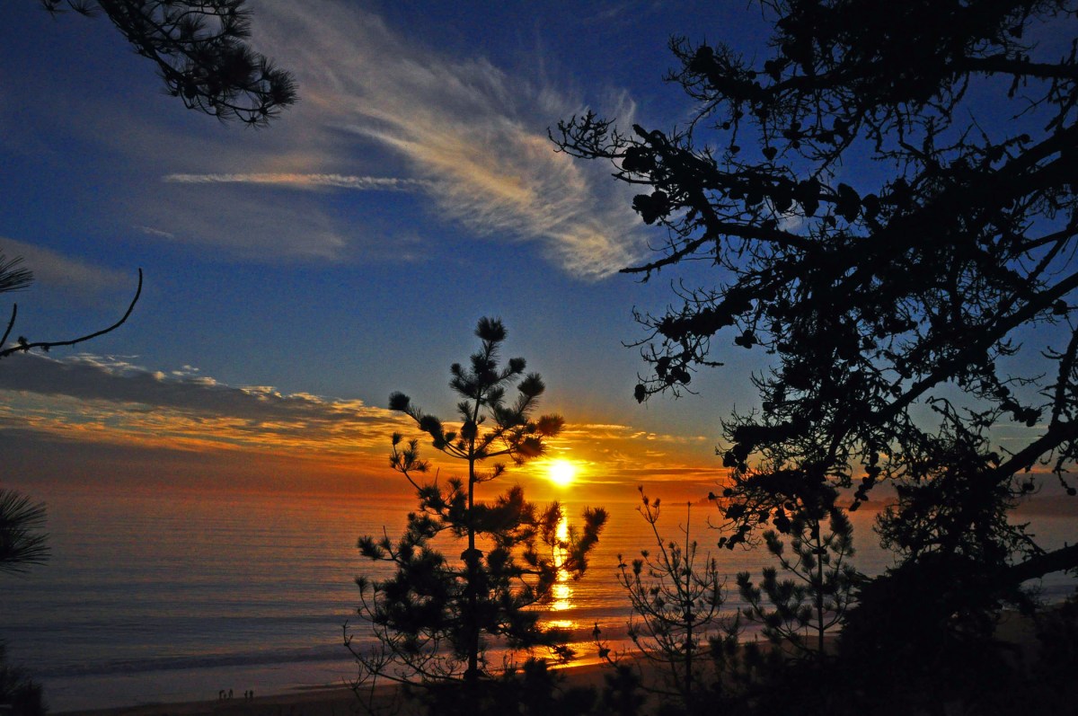 sunset by point lobos