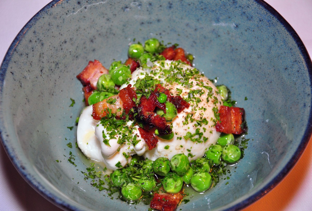 thief-burrata-with-pork-belly-and-fresh-peas